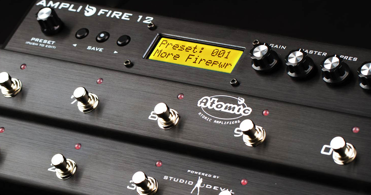 AmpliFire 12 - Atomic Amps | AmpliFire Pedal | CLR Reference FRFR 